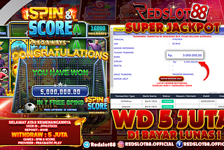 Bukti Kemenangan Jackpot 5 Juta Spind and Score Megaways