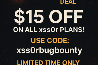 🔥 xss0r Early Black Friday Deal