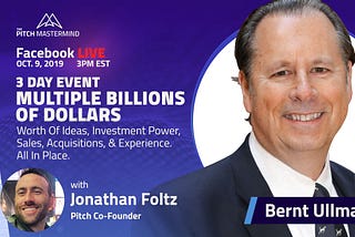 Our co-founder, Jonathan Foltz, is going live Wed Oct 9th at 3P EST on our main Facebook page with…