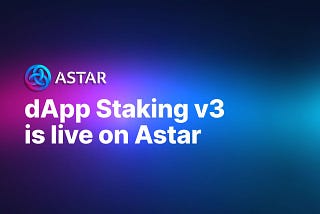 Astar dApp Staking v3