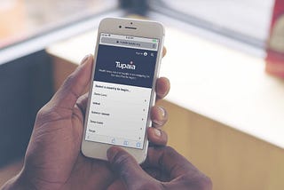 Tupaia’s mobile website