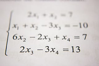 Matrix Algebra to solve Linear Equations with Python