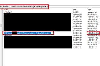 FeatureUsage — Evidence of Execution ?? || AppSwitched