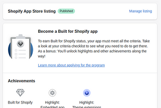 Build For Shopify.