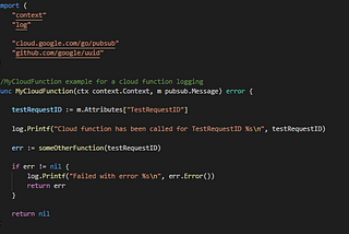 Logging with context in Go