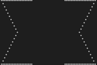 Program to produce a star based on input size