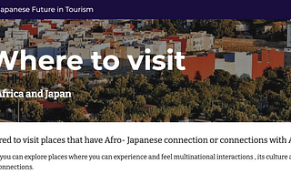 Afro-Japanese Tourism — Shion
