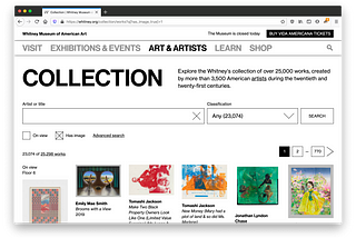 Relaunching the Whitney’s Online Collection…again