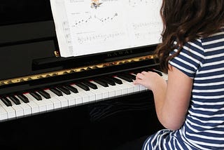 Woman playing the piano from RawPixel