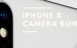 The best design element of the iPhone X is the camera bump.