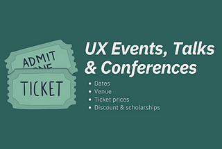 Save the date(s): Must-attend UX conferences & talks inside!