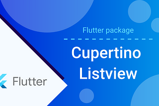 Flutter : iOS styled listview