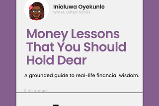 Money Lessons That You Should Hold Dear