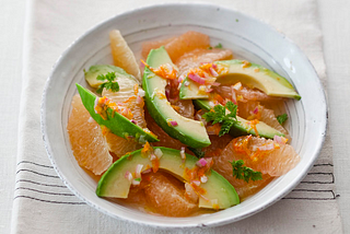 Alice Waters’ Pink Grapefruit and Avocado Salad