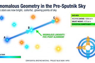 Unexplained Light Phenomena Lined Up In the Starry Sky Before Sputnik