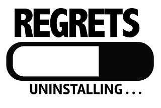 Rejecting a good thing becomes regret.