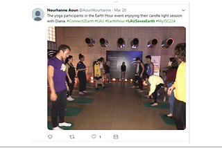 Tweeting Experience Report: The Earth Hour International Event