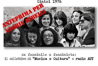 Alcune ragazze del collettivo femminile/femminista di Cinisi nel 1976