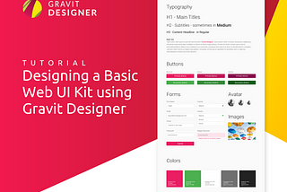 Designing A Basic Web UI Kit Using Gravit Designer