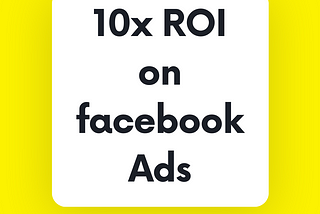 When will you expect good ROI from Facebook ads?