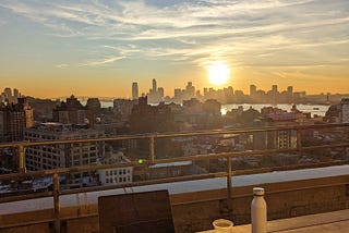 Sunset at Google NYC 14th floor