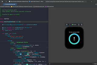 Create Dynamic Notifications on Apple Watch with SwiftUI And WatchKit App Delegate