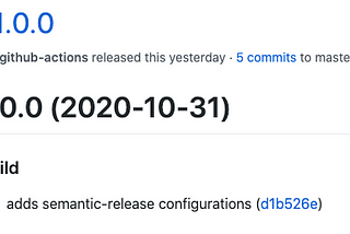 Versioning with semantic-release