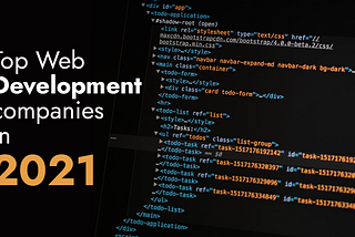 Top Web development Companies In India 2021