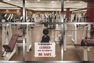 Gym temporarily closed due to COVID-19 lockdowns