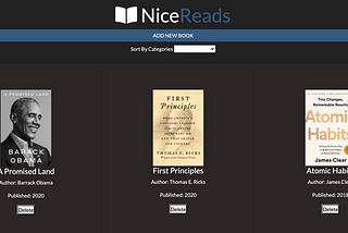 Another Day Another Project (NiceReads in JavaScript)