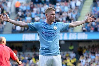 To watch De Bruyne on television is beautiful. What more in person?