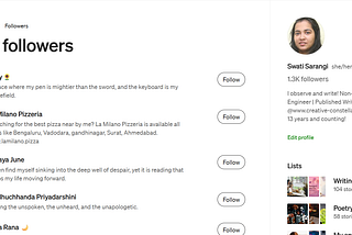 The joy of hitting 1.3k Followers