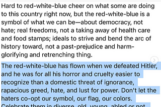 Don’t let them own our Flag. ~ Waylon Lewis {Walk the Talk Show Podcast, Video}
