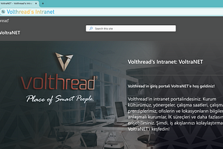 Volthread’in Intranet Portali