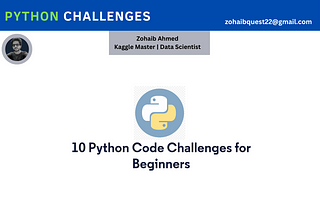 10 Python Code Challenges for Beginners