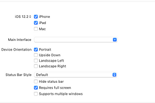 Xcode Device Orientation Setting is not working for iPad