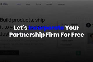 How to start a partnership firm for free? Ft. Aentor Finances.