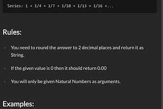 Sum of the first nth term of Series in Javascript