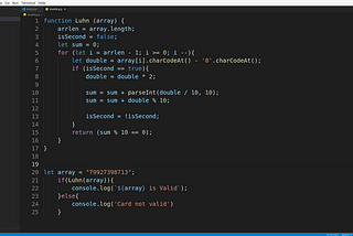 Card Validation in JavaScript Using Luhn’s Algorithm