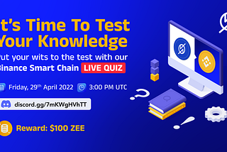 Test Your Knowledge — Live Quiz on Binance Network by ZeroSwap