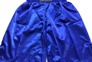 PRO Boxing Shorts Satin || Blue Boxing Shorts