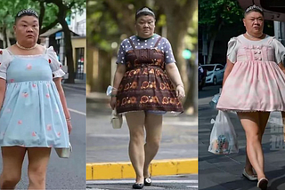 The 50-year-old Lolita princess went viral in Shanghai