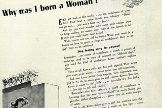 A Brief History of the Man-made Feminine Hygiene Industry