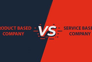 What is the difference between product and service-based companies in the IT industry?