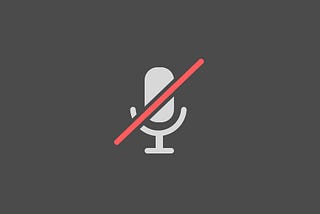 Mute microphone icon