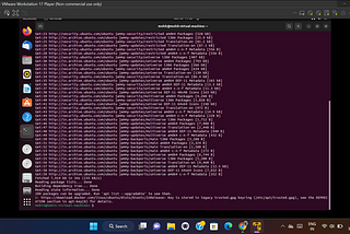 To install Apache web server in the virtual machine: ubuntu using.