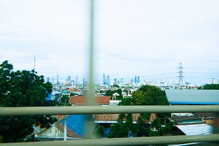 A view of the suburb taken from the highway
