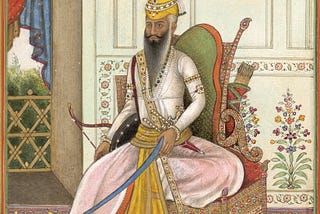 An illustration of Sher-e-Punjab Maharaja Ranjit Singh.