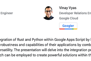 Google Next 24 — Rust, Python, and WASM in Apps Script