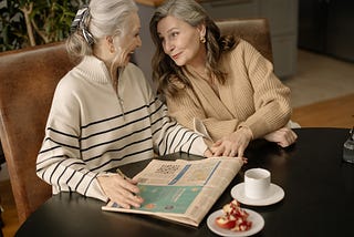 In the Watchful Eye of Two Women